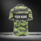 Custom Green Camo Cycling Short Sleeve Jersey Mens, Custom Camo Cycling Jerseys CG0525