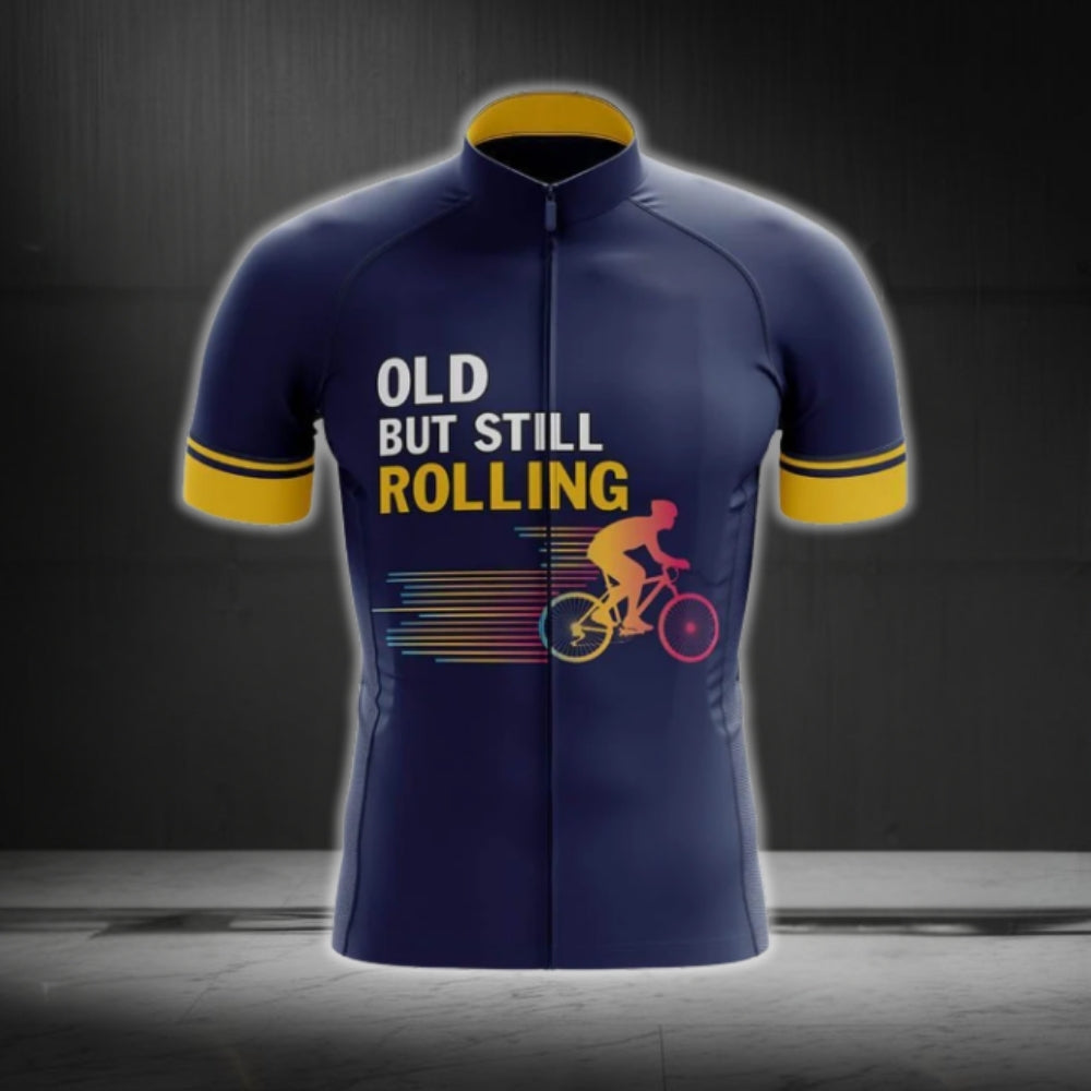 Old But Still Rolling Cycling Short Sleeve Jersey For Men, Funny Cycling Jerseys CG0078