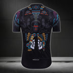 Men's Skull Mayan Cycling Jersey Short Sleeve, Skull Cycling Jerseys CZ0064