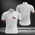 Texas Flag Men's White Cycling Short Sleeve Jersey, Texas State Cycling Jerseys CG0033