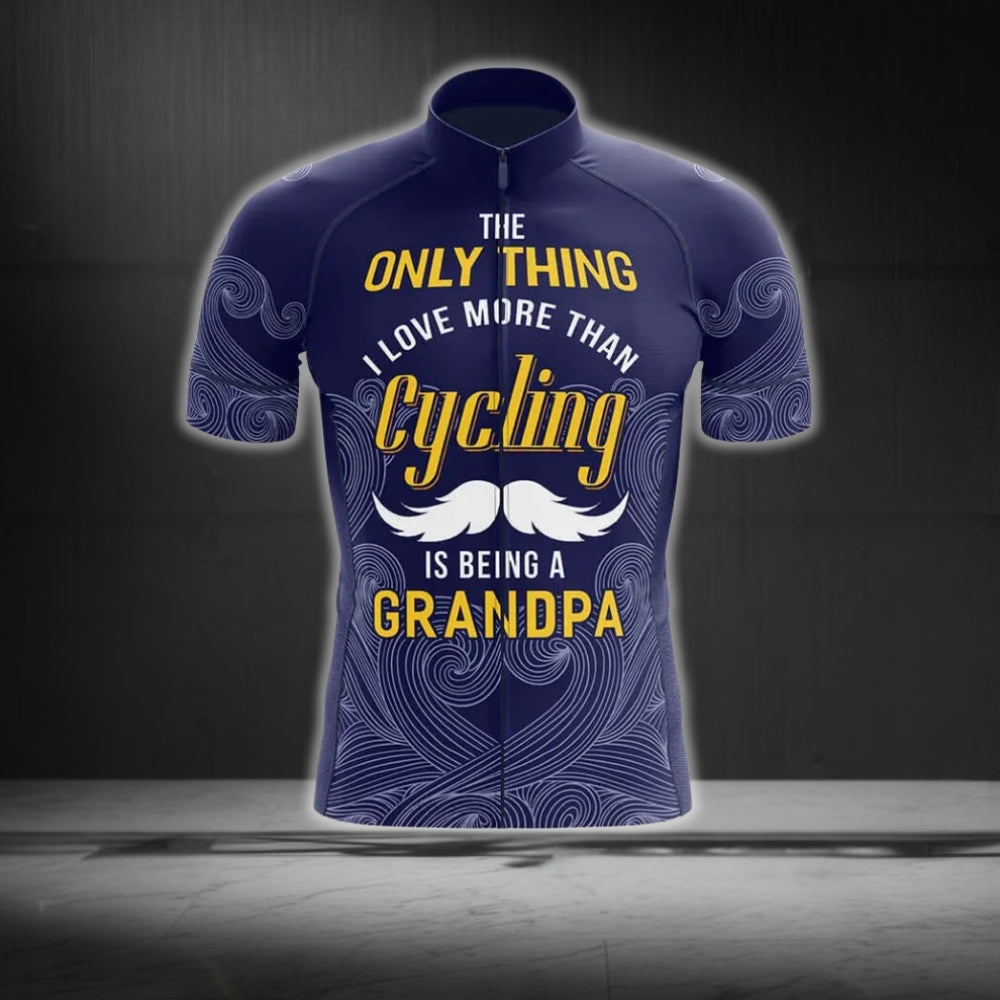 The Only Thing I Love More Than Cycling Is Being A Grandpa Cycling Short Sleeve Jersey For Men, Cycling Jerseys For Grandpa CG0181