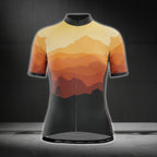 Women's Sunset Short Sleeve Cycling Jersey, Sunset Cycling Jerseys For Ladies CG0781