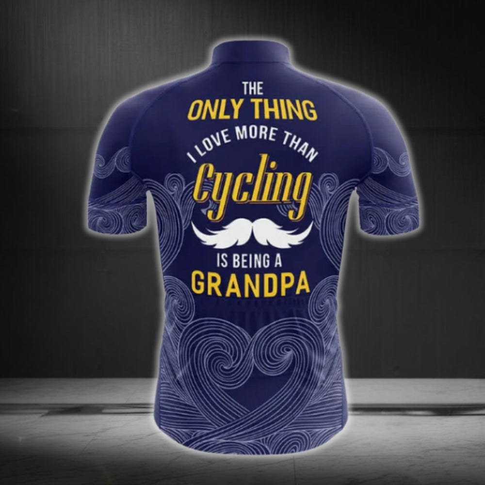The Only Thing I Love More Than Cycling Is Being A Grandpa Cycling Short Sleeve Jersey For Men, Cycling Jerseys For Grandpa CG0181