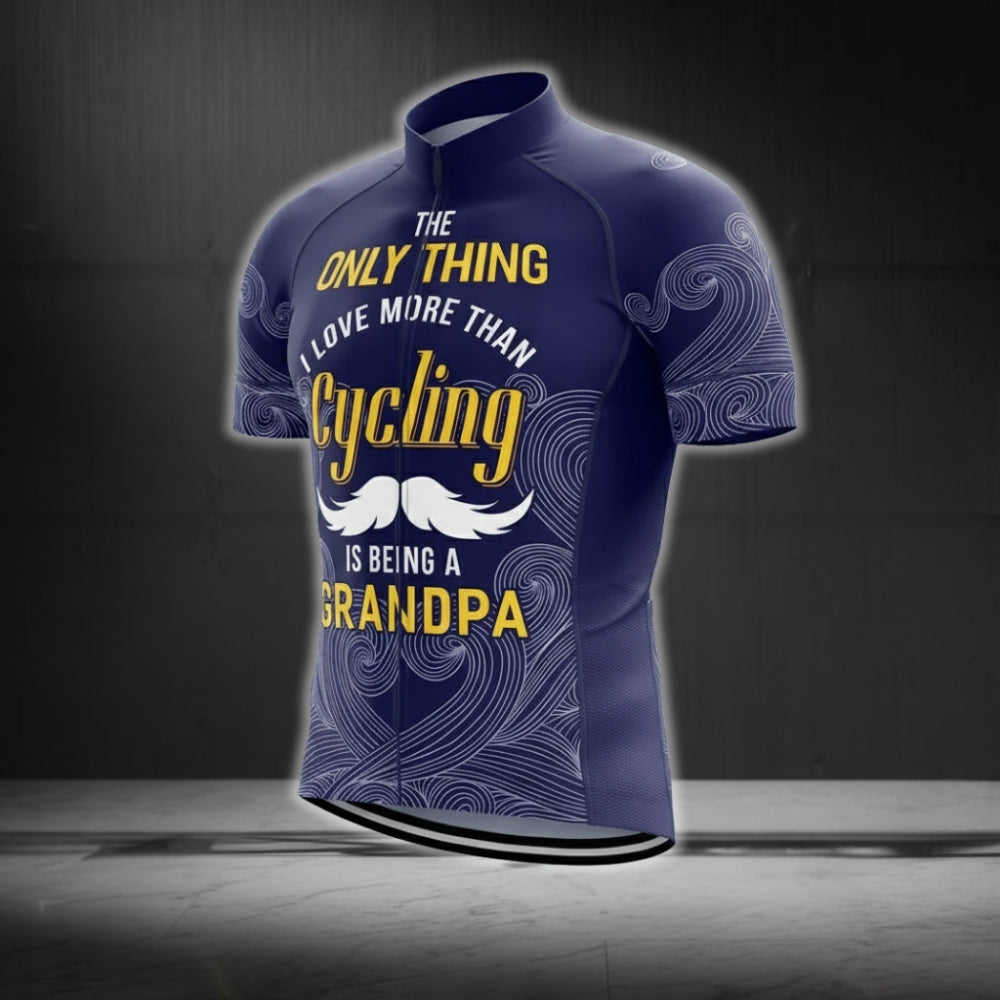 The Only Thing I Love More Than Cycling Is Being A Grandpa Cycling Short Sleeve Jersey For Men, Cycling Jerseys For Grandpa CG0181