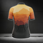 Women's Sunset Short Sleeve Cycling Jersey, Sunset Cycling Jerseys For Ladies CG0781