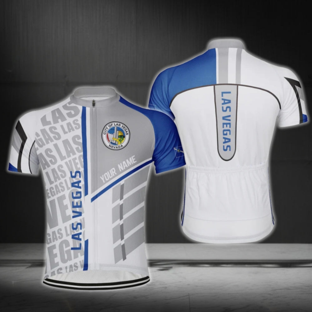 Custom Las Vegas Cycling Short Sleeve Men's Jersey, Custom Las Vegas State Cycling Jerseys CG0783