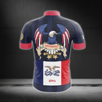 Iowa USA Flag Men's Cycling Short Sleeve Jerseys, Iowa State Cycling Jerseys Mens CZ0125