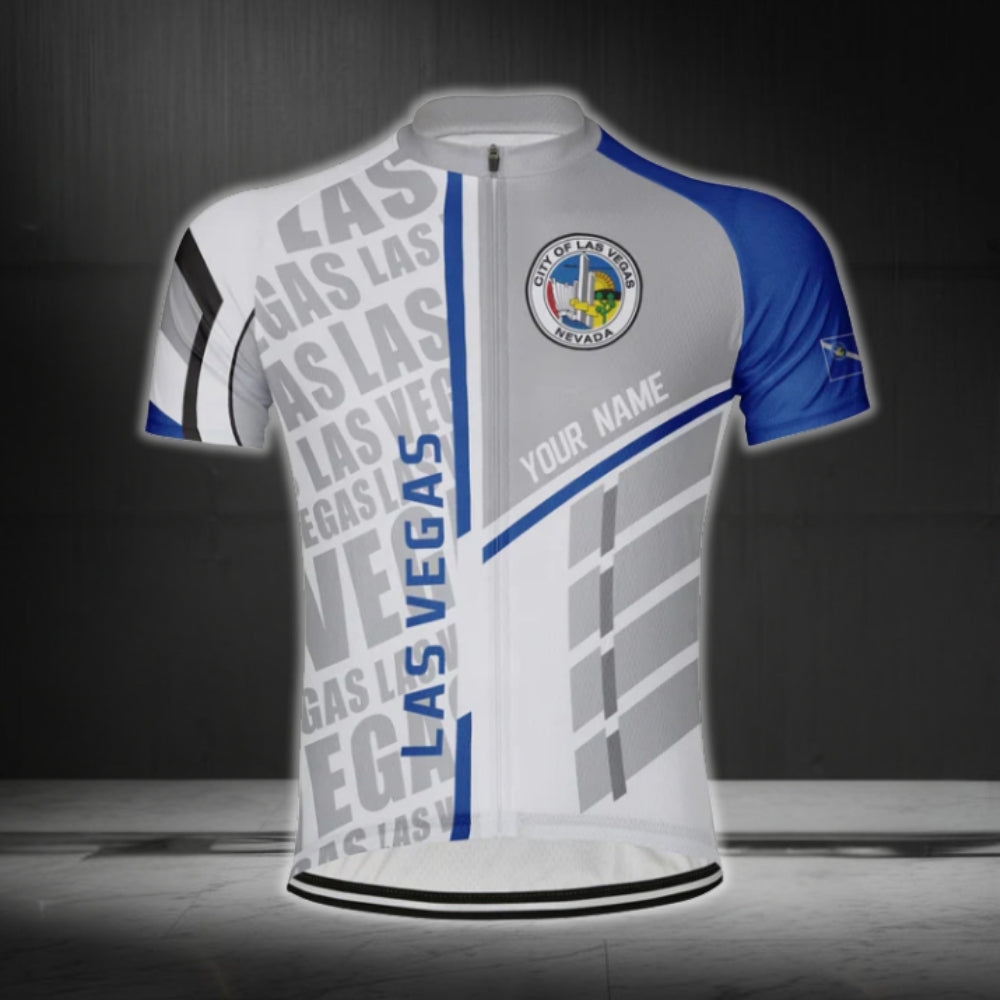 Custom Las Vegas Cycling Short Sleeve Men's Jersey, Custom Las Vegas State Cycling Jerseys CG0783