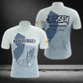 New Jersey State Cycling Short Sleeve Jersey For Men, New Jersey Cycling Jerseys CZ0080