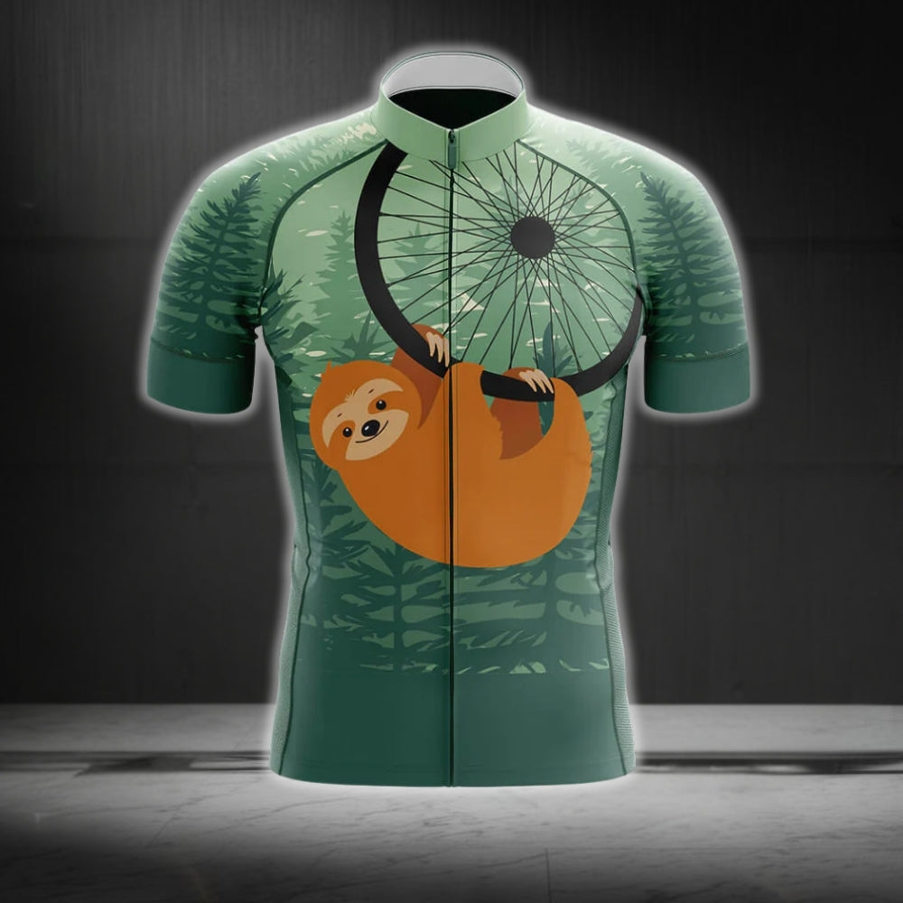 Men's Sloth Cycling Jersey Short Sleeve, Sloth Lovers Cycling Jerseys CG0184