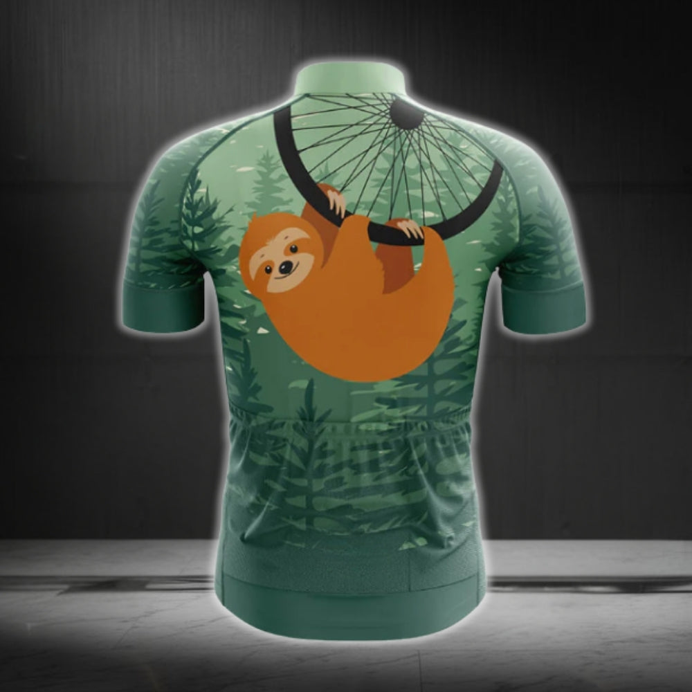 Men's Sloth Cycling Jersey Short Sleeve, Sloth Lovers Cycling Jerseys CG0184