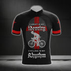 Christ Is My Identify Cycling Is My Rhythm Men's Short Sleeve Cycling Jersey, Christian Faith Cycling Jerseys CG0532
