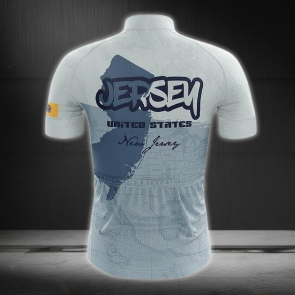 New Jersey State Cycling Short Sleeve Jersey For Men, New Jersey Cycling Jerseys CZ0080
