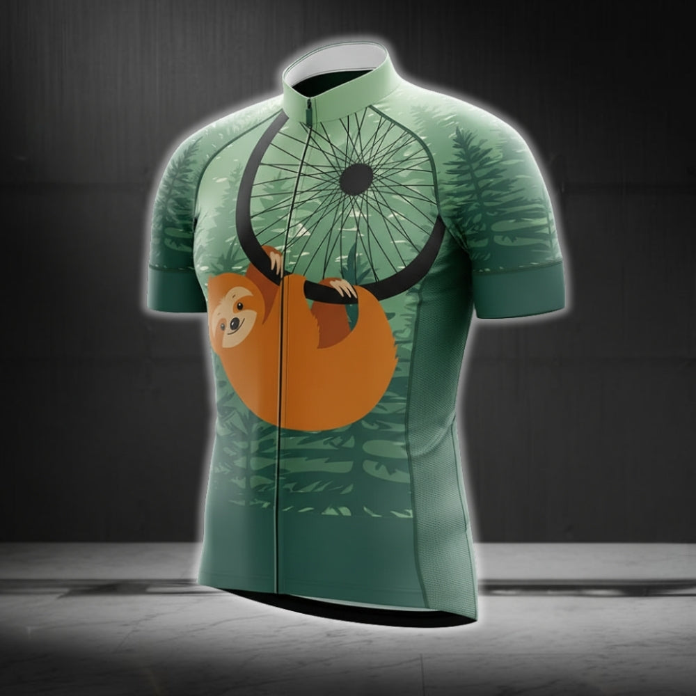Men's Sloth Cycling Jersey Short Sleeve, Sloth Lovers Cycling Jerseys CG0184