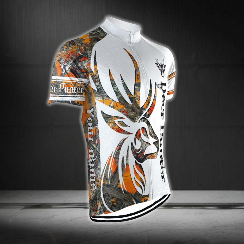 Custom Deer Hunting Cycling Short Sleeve Jersey For Men, Custom Hunting Cycling Jerseys CG0311