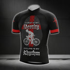 Christ Is My Identify Cycling Is My Rhythm Men's Short Sleeve Cycling Jersey, Christian Faith Cycling Jerseys CG0532