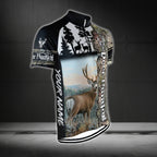 Custom Deer Hunting Cycling Short Sleeve Jersey For Men, Custom Hunting Cycling Jerseys CG0311