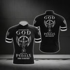 Powered By God Driven By Pedals DNA Verified Short Sleeve Men's Cycling Jersey, God Cycling Jerseys CG0533