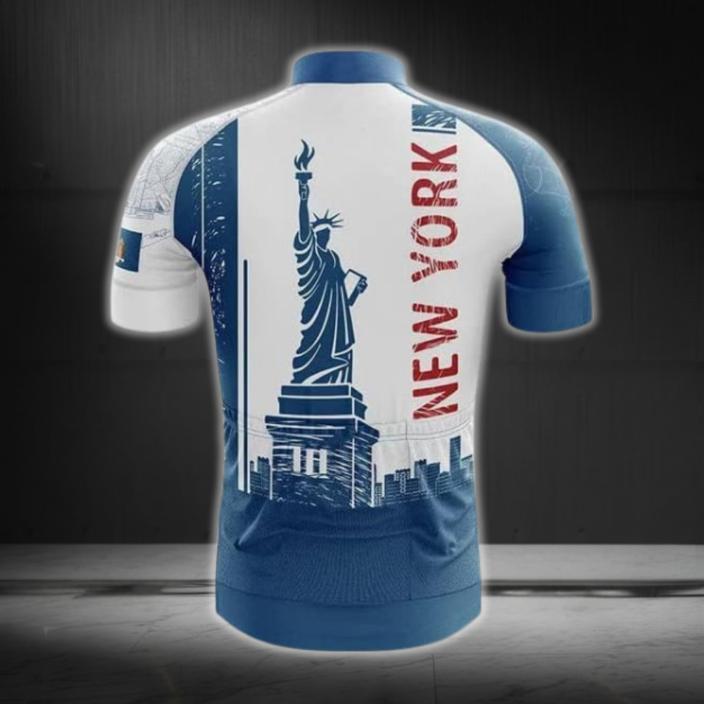 New York Cycling Short Sleeve Jersey For Men, New York Cycling Jerseys CZ0127
