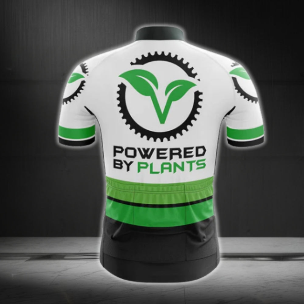 Team Vegan Cycling Jersey Short Sleeve For Mens, Vegan Cycling Jersey CG0087