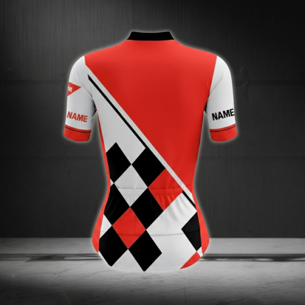 Custom Girl Power Cycling Short Sleeve Jersey For Women, Custom Cycling Jersey CZ0007