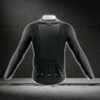 Tuxedo Black And White Long Sleeve Cycling Jersey For Men, Tuxedo Cycling Jerseys CG0722
