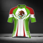 Women's Mexico Flag Cycling Short Sleeve Jersey, Mexico Patriotic Cycling Jerseys For Women CG0794