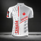 Custom Canada Cycling Short Sleeve Jersey Mens, Custom Patriotic Canada Cycling Jerseys CG0312