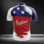 Pennsylvania Cycling Short Sleeve Jersey For Mens, Pennsylvania Cyling Jerseys CZ0128