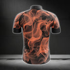 Skull Cycling Short Sleeve Jersey Mens, Flame Skull Cycling Jerseys CG0038
