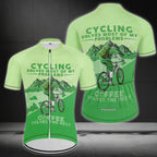 Cycling Solves Most Of My Problems Coffee Solves The Rest Men's Short Sleeve Cycling Jersey, Funny Coffee Cycling Jerseys For Mens CZ0083