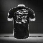 Flued By Grace Guid By Christ Riding Free Skull Cycling Short Sleeve Jersey For Men, Skull Christian Cycling Jersey CG0535