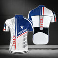 Texas Flag Custom Name Cycling Short Sleeve Jersey For Men, Custom Texas State Cycling Jerseys CG0314