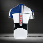Texas Flag Custom Name Cycling Short Sleeve Jersey For Men, Custom Texas State Cycling Jerseys CG0314