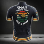 Snail Cycling Team Shell Yeah Short Sleeve Cycling Jersey For Mens, Funny Team Cycling Jerseys CZ0093