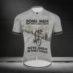 Some Men Are Just Born With Cycling In Their Souls Cycling Short Sleeve Jersey Mens, Funny Cycling Jersey For Mens CZ0084