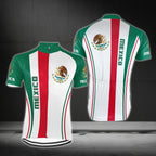 Custom Mexico Flag Short Sleeve Cycling Jersey For Men, Custom Mexico Cycling Jerseys CG0317