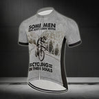 Some Men Are Just Born With Cycling In Their Souls Cycling Short Sleeve Jersey Mens, Funny Cycling Jersey For Mens CZ0084
