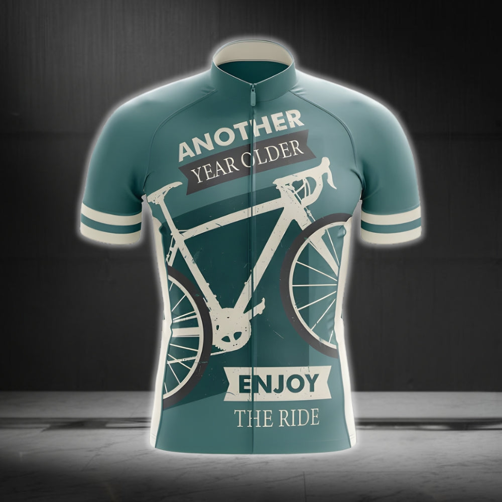 Another Year Older Enjoy The Ride Short Sleeve Cycling Jersey For Mens, Men's Cycling Jerseys CG0041