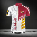Custom Maryland Cycling Short Sleeve Jersey For Men, Custom Maryland Cycling Jerseys CG0318