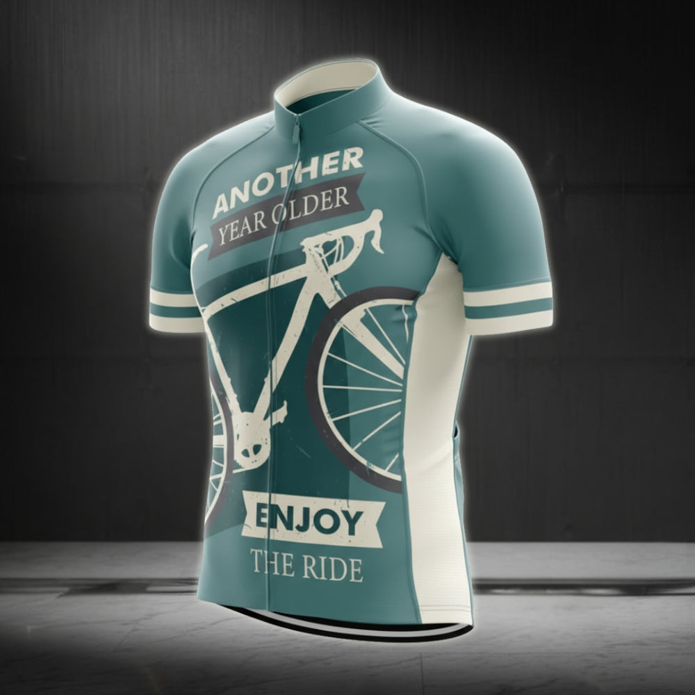 Another Year Older Enjoy The Ride Short Sleeve Cycling Jersey For Mens, Men's Cycling Jerseys CG0041