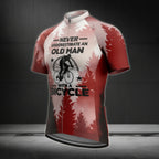 Never Underestimate An Old Man With A Bicycle Short Sleeve Jersey, Funny Cycling Jerseys CZ0085