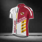 Custom Maryland Cycling Short Sleeve Jersey For Men, Custom Maryland Cycling Jerseys CG0318