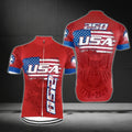 Custom USA 250 Freedom Cycling Short Sleeve Jersey For Mens, Custom 4th Of July Cycling Jerseys CG0349