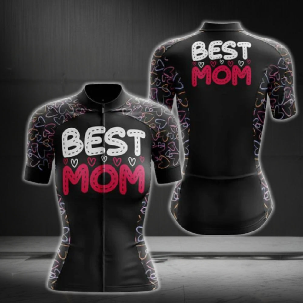 Best Mom Cycling Short Sleeve Jersey, Mom Cycling Jersey For Mother's Day CG0070