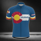 Custom Colorado Flag Cycling Short Sleeve Jersey For Mens, Custom Colorado Cycling Jersey CZ0044