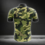 Camo Dachshund Cycling Short Sleeve Jersey For Men, Dachshund Cycling Jerseys CG0044