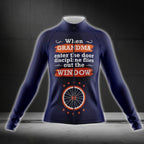 When Grandma Enter The Door Discipline Flies Out The Window Women's Long Sleeve Cycling Jersey, Funny Grandma Cycling Jersey CG0417