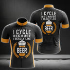 I Cycle Because I Really Like Beer Cycling Short Sleeve Jersey For Men, Beer Cycling Jerseys CG0046