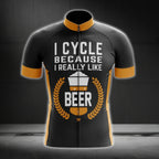 I Cycle Because I Really Like Beer Cycling Short Sleeve Jersey For Men, Beer Cycling Jerseys CG0046